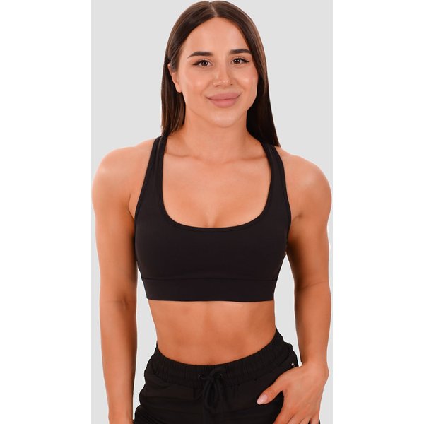 GymBeam Mesh-Panel Sport-BH in Black S
