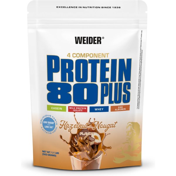 Weider Protein 80 Plus 500 g Haselnuss Nougat