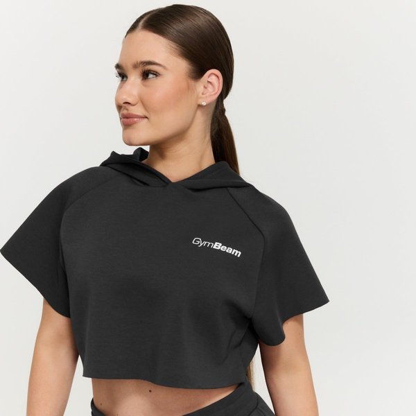 GymBeam Relay Cropped Hoodie für Frauen in Black L