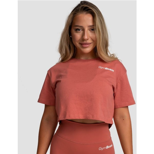 GymBeam Limitless Cropped T-Shirt für Frauen in Cinnamon M