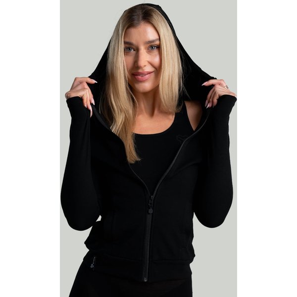 STRIX MERINO I Zip Hoodie für Frauen in Black XS
