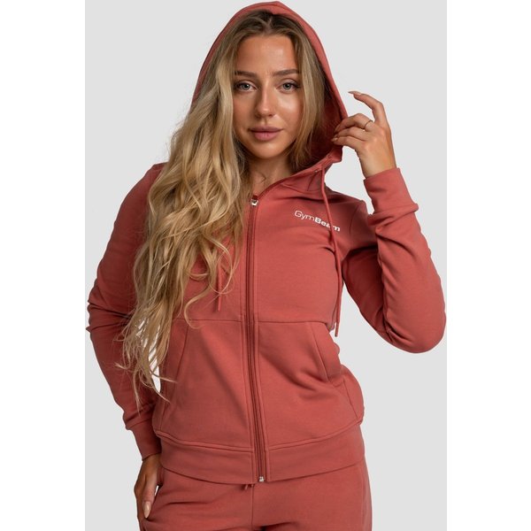 GymBeam Limitless Hoodie mit Reißverschluss für Frauen in Cinnamon XL