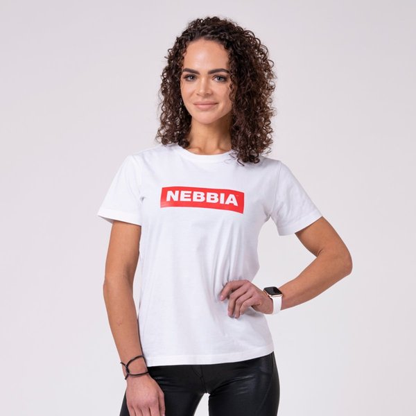 NEBBIA Women‘s T-shirt Basic White S