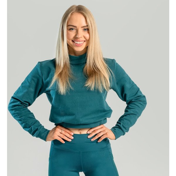 STRIX Essential Pullover mit Kragen für Frauen in Deep Teal S