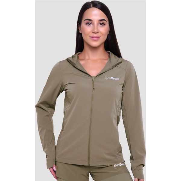 GymBeam Pulse Laufjacke für Frauen in Vetiver S