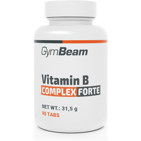 GymBeam Vitamin B-Komplex Forte 90 Tabletten ohne Geschmack