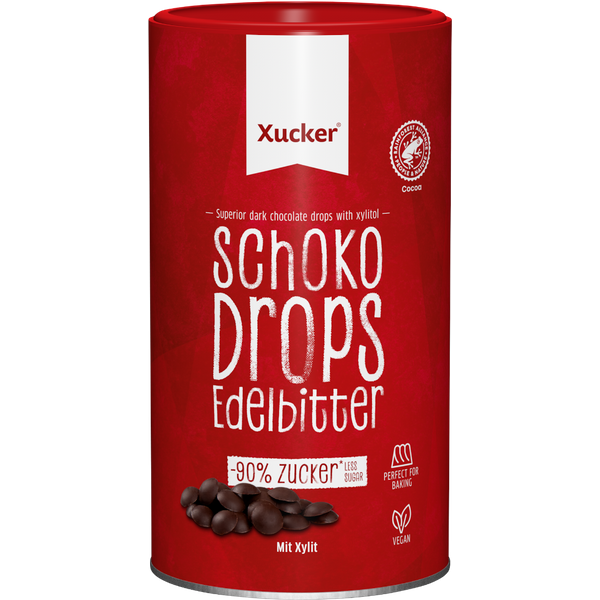 Xucker Dark Chocolate Drops 200 g Bitterschokolade