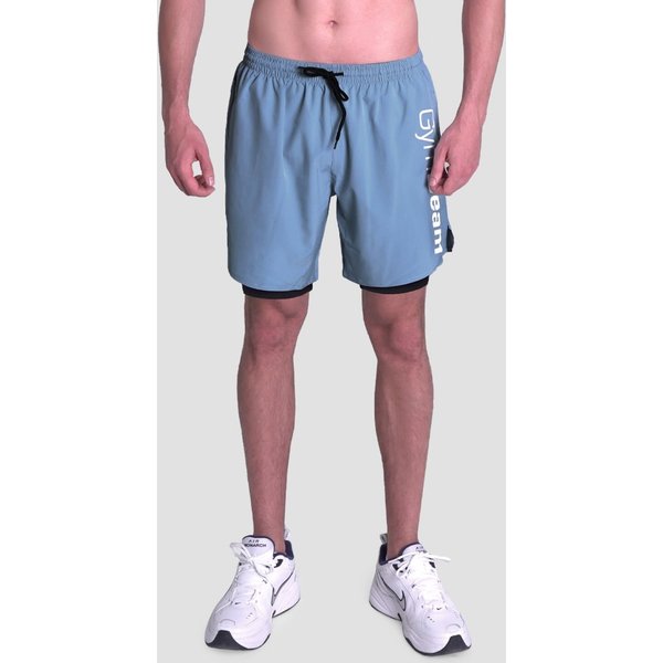 GymBeam Essence 2in1 Shorts in Blue L