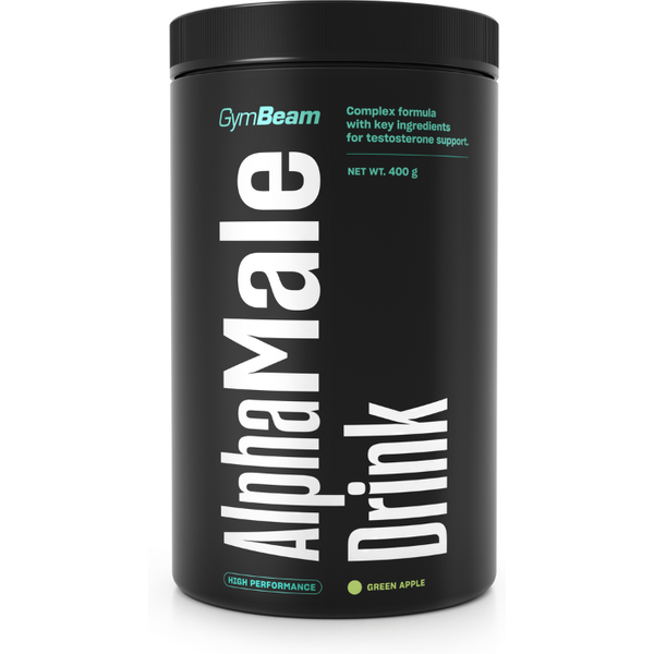 GymBeam AlphaMale Drink 400 g grüner Apfel