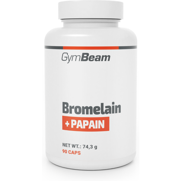 GymBeam Bromelain Papain 20 x 2,8 g90 Kapseln ohne Geschmack