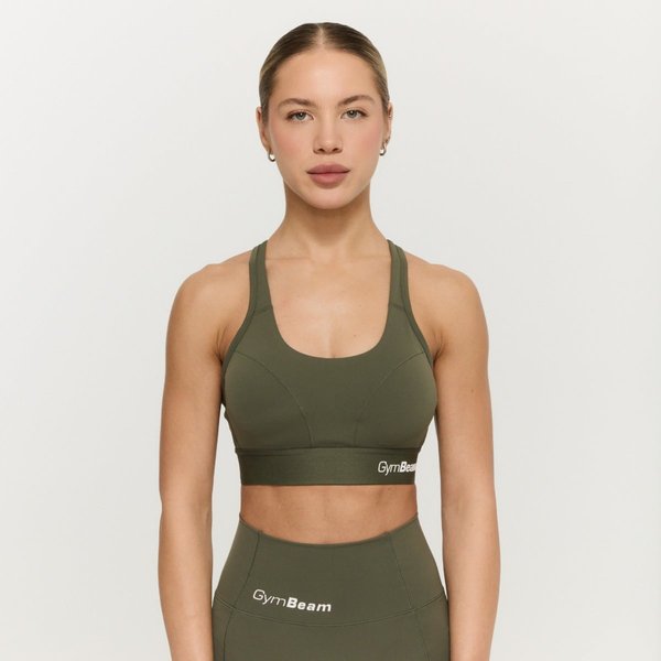 GymBeam Combat Sport-BH in Olive Grey XL