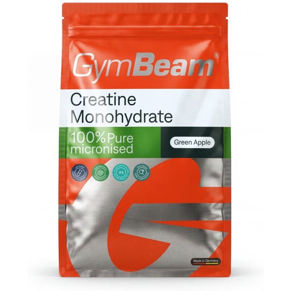 GymBeam 100% Kreatinmonohydrat 500 g grüner Apfel