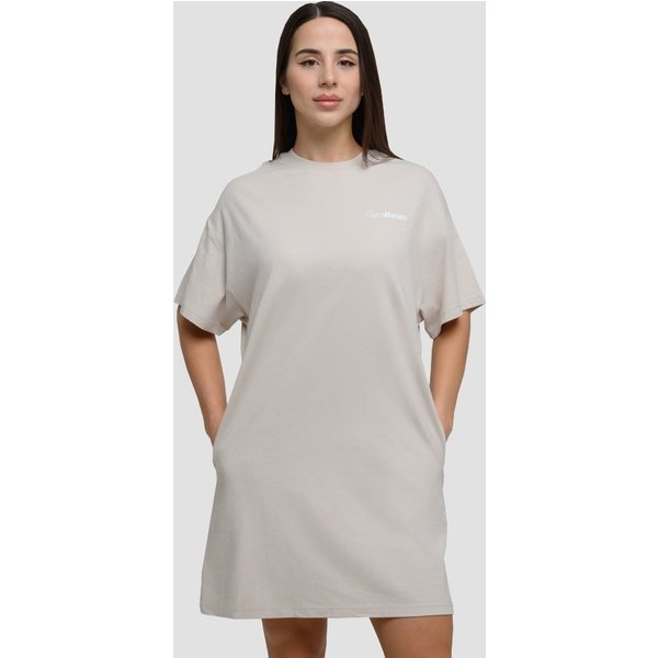 GymBeam Agile T-Shirt Kleid für Frauen Desert L