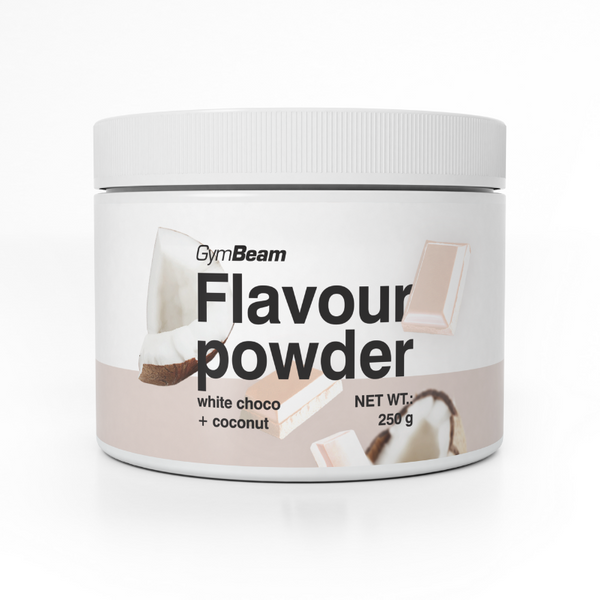 GymBeam Flavour Powder 250 g weiße Schokolade Kokos