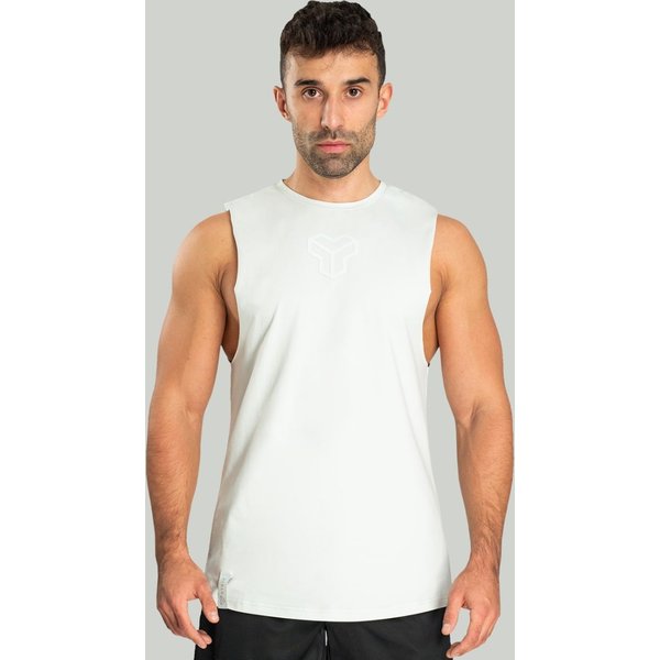 STRIX Essential Cut-Off Tank Top in Moon Grey S