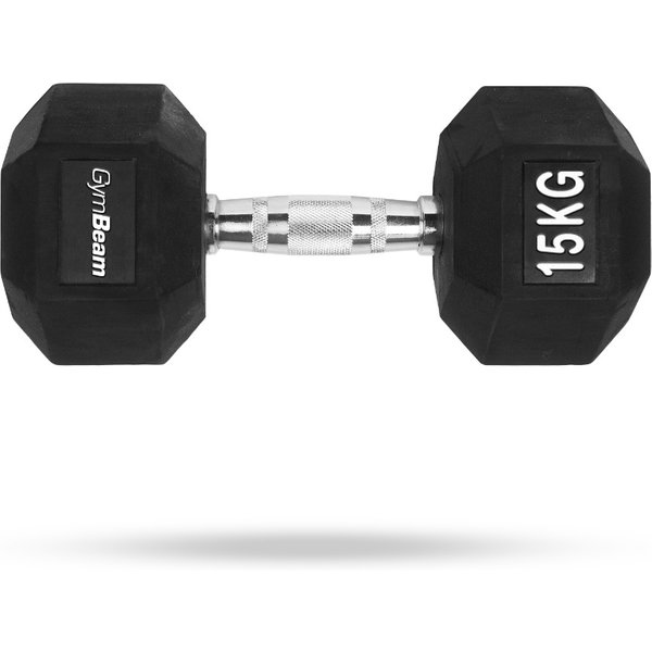 GymBeam Sechseckige Kurzhantel White 15 kg