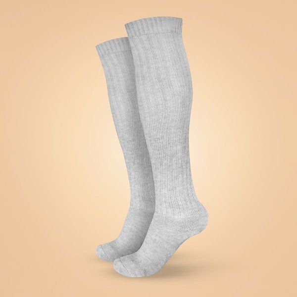 BeastPink Kniestrümpfe aus Wolle in Grey S
