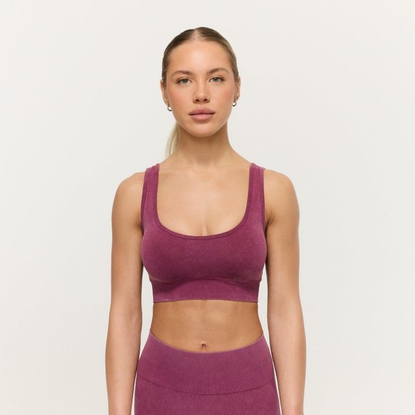 GymBeam LIFT Nahtloser Sport-BH in Plum S