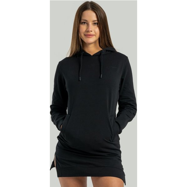STRIX ALPHA Longline Hoodie für Frauen in Black M