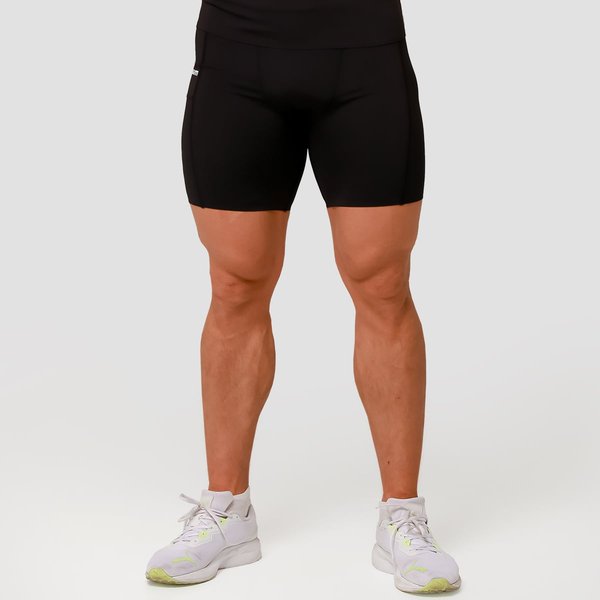 GymBeam Mid Kompressionsshorts in Black S