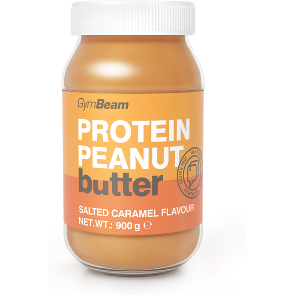 GymBeam Protein-Erdnussbutter 900 g gesalzenes Karamell