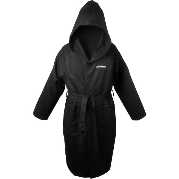 GymBeam Schnelltrocknender Bademantel in Black S