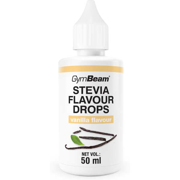 GymBeam Stevia Flavour Drops 50 ml Vanille
