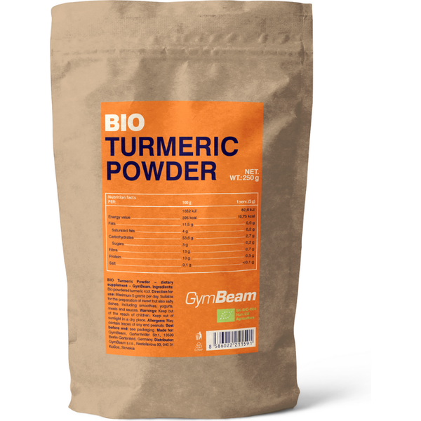 GymBeam BIO Kurkumapulver 250 g