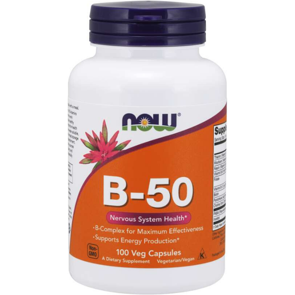 NOW Foods Vitamin B-50 100 Kapseln