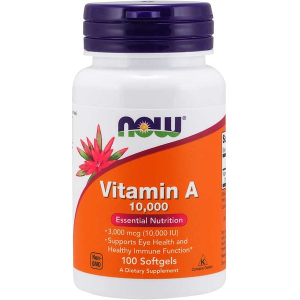 NOW Foods Vitamin A 10,000 IU 100 Kapseln