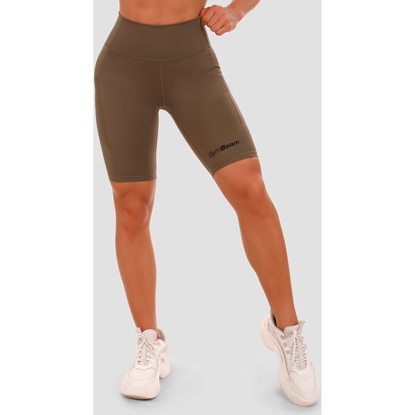 GymBeam Biker Shorts für Frauen in Olive XL