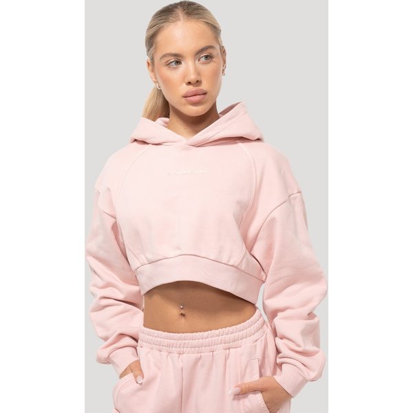 GymBeam Mochi Cropped Hoodie für Frauen in Pink L