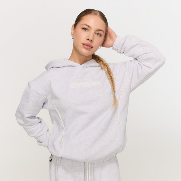 GymBeam Varsity Hoodie für Frauen in Grey S