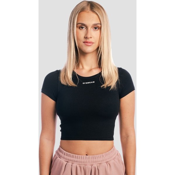 GymBeam Aura Cropped T-Shirt für Frauen in Black M