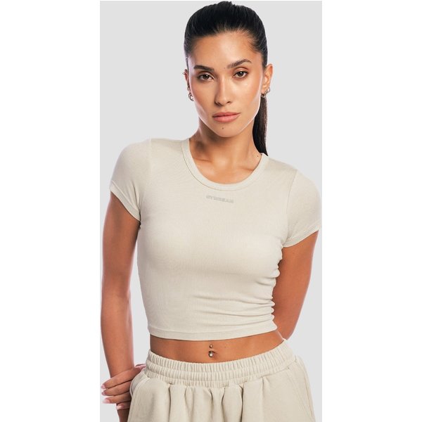 GymBeam Aura Cropped T-Shirt für Frauen in Grey S