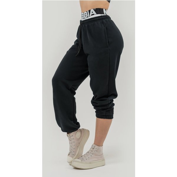 NEBBIA Women‘s Muscle Mommy Sweatpants Black M