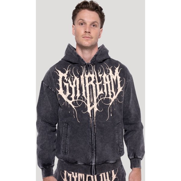 GymBeam Bluza z kapturem Abyss Charcoal L