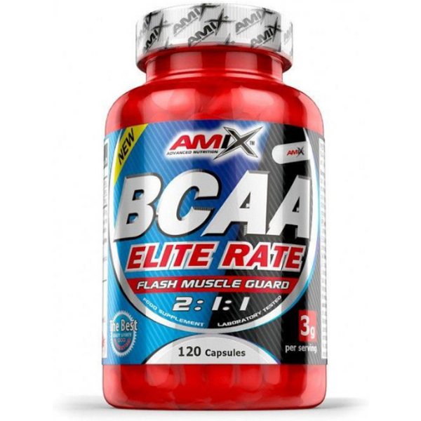 Amix BCAA Elite Rate 120 kaps bez smaku