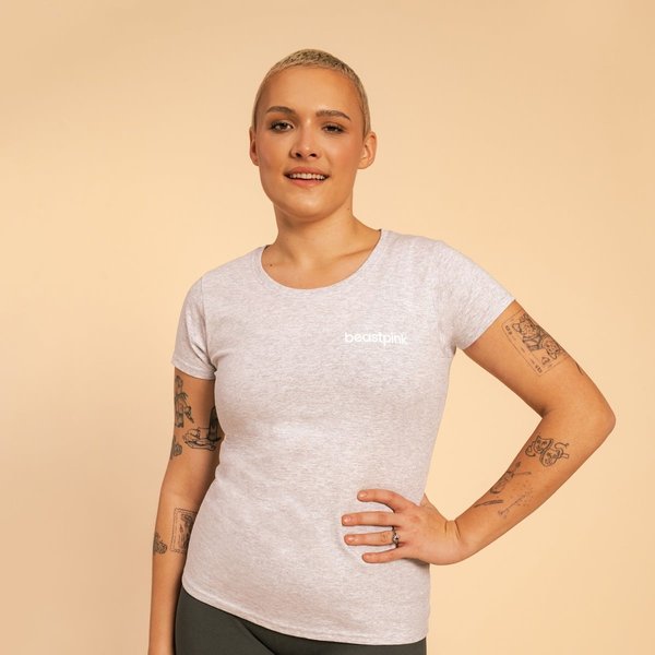 BeastPink Koszulka damska Heather Grey XXL