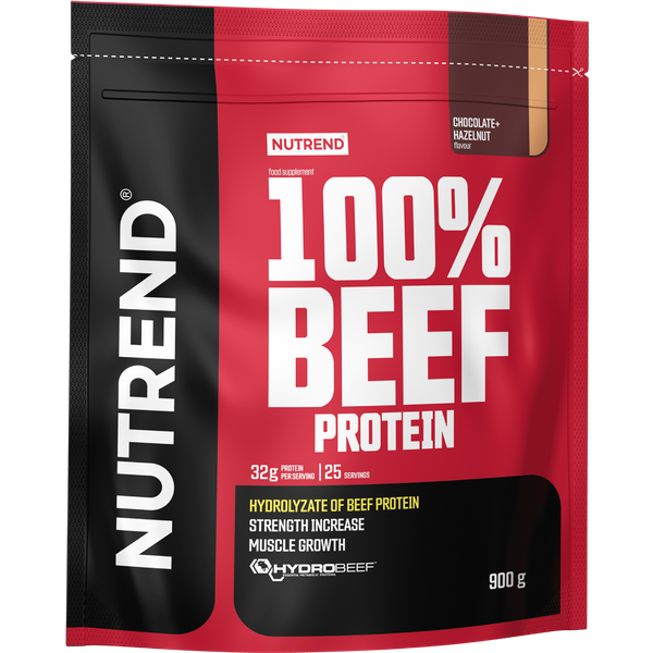 Nutrend 100% Białko Wołowe 900 g czekolada orzech laskowy