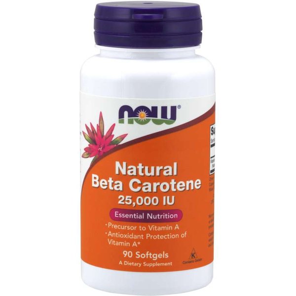 NOW Foods Naturalny Beta-karoten 7500 mcg 90 kaps