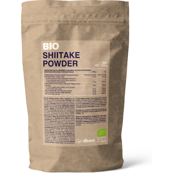 GymBeam Bio Shiitake w proszku 100 g