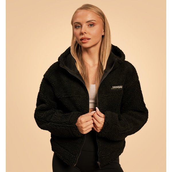 BeastPink Damska kurtka z kapturem Bliss Black M