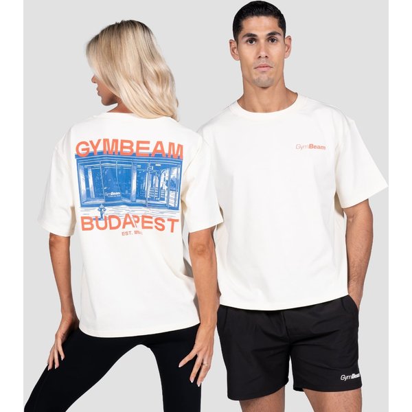 GymBeam Koszulka Budapest Cream L