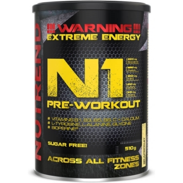 Nutrend N1 Pre-Workout 10 x 17 g krwista pomarańcza