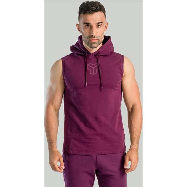 STRIX Koszulka bez rękawów z kapturem Essential Plum XXL