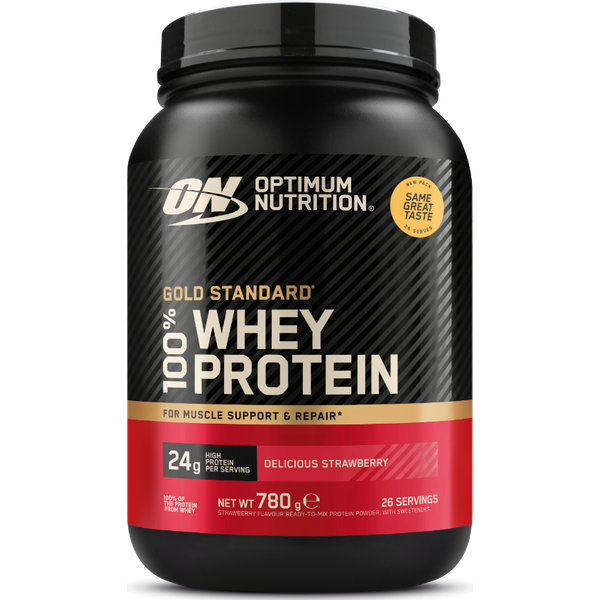 Optimum Nutrition Białko serwatkowe 100% Whey Gold Standard 768 g pyszne truskawki