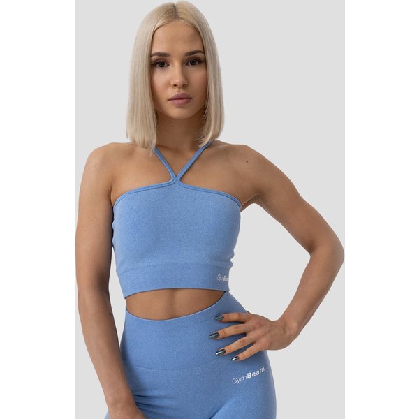 GymBeam Biustonosz sportowy Halter FLO Blue L