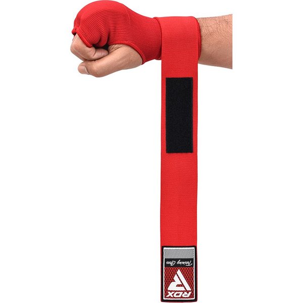 RDX Sports Rękawice Gel Padded Inner HOOK & LOOP Red - RDX L