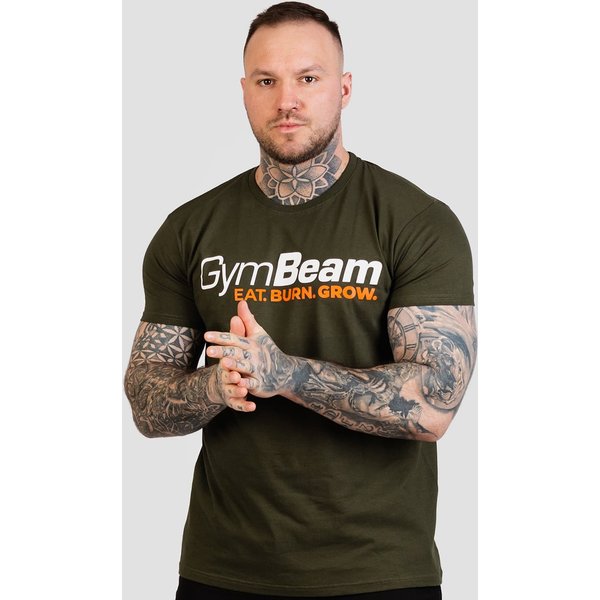 GymBeam Koszulka Grow Military Green S
